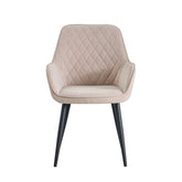 Milano Eetkamerstoel - Beige Velvet